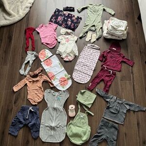 Baby girl clothes 0-3 months , newborn